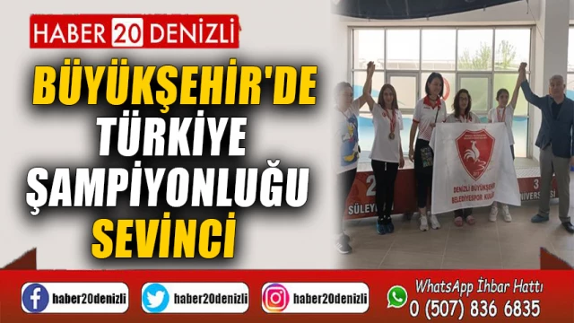 Büyükşehir'de Türkiye Şampiyonluğu sevinci