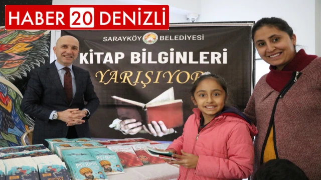Sarayköy Belediyesi, kitap okuma yarışmasında 600 kitap hediye etti