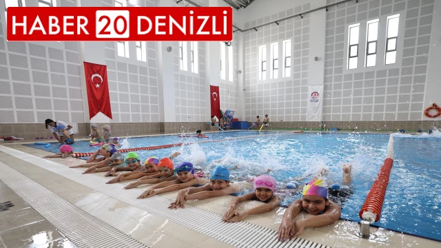 Denizli’de yüzme kurslarına yoğun ilgi