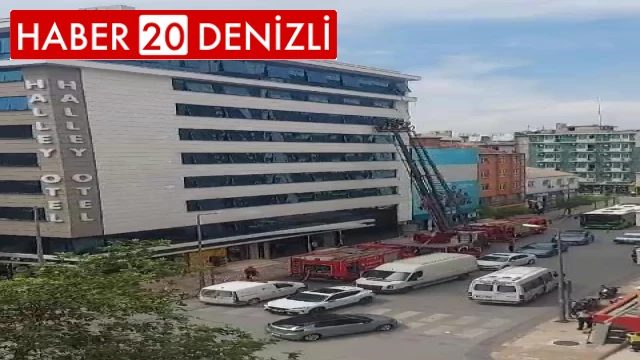 Otelde yangın paniği