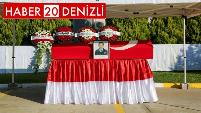 Vefat eden polis memuru için tören düzenlendi