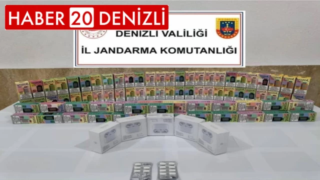 Denizli'de kaçak elektronik sigara operasyonu