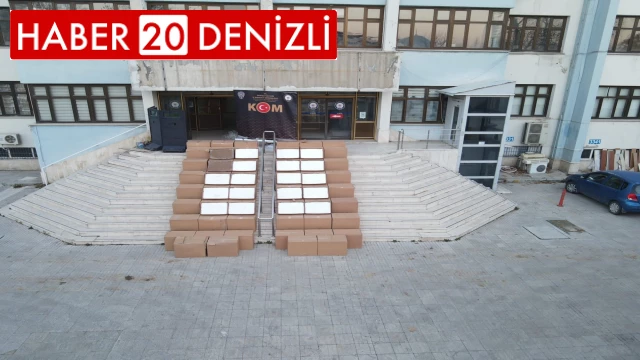 Denizli'de 1,5 milyona yakın sarma sigara yakalandı