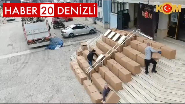 Kamyon kasasında 1 milyon 842 bin 500 tütün dolu makaron yakalandı