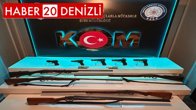 Şüphelinin evinden cephanelik çıktı