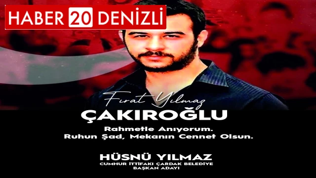 Başkan Yılmaz ''Ege Üniversitesi’nde terör örgütü PKK tarafından şehit edilen Fırat Yılmaz Çakıroğlu’nu vefatının 9. yılında saygı ve rahmetle anıyorum''