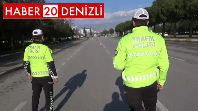 Denizli’de geçen yıl 1 milyon 77 bin araç kontrol edildi