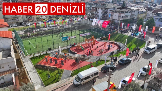 Muratdede’de yeni yapılan park ve halı sahanın açılışı yapıldı