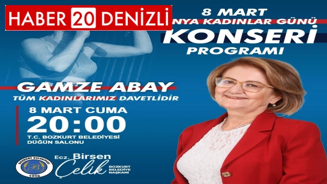 Başkan Çelik'ten Kadınlar Günü'ne özel konsere davet