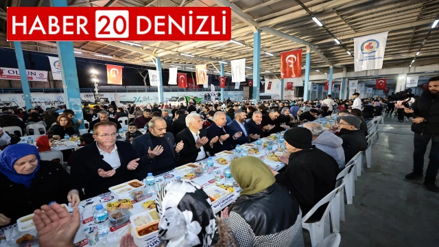 Denizli Büyükşehir Kayıhan’da iftar sofrası kurdu