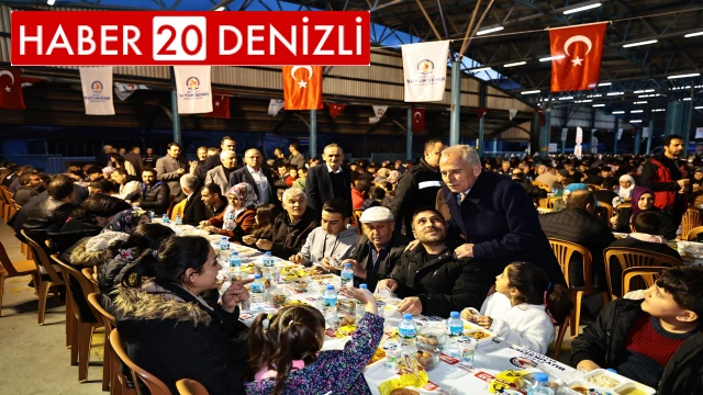 Denizli Büyükşehrin iftar bereketi Fatih’te yaşandı