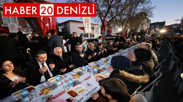 Denizli Büyükşehrin iftar sofrası Akkonak’ta kuruldu