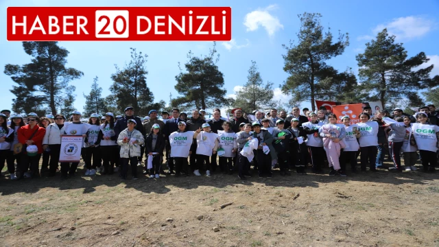 Denizli’de 14 lokasyonda 6 bin 100 adet fidan toprakla buluştu