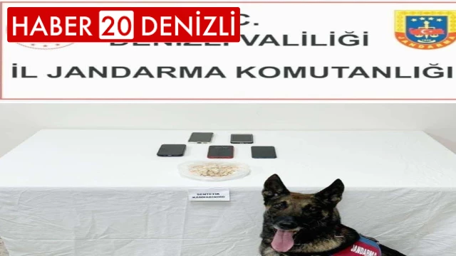 Denizli’de 350 gram uyuşturucu hammaddesi ele geçirildi