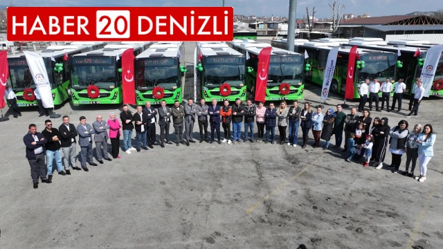 Denizli'nin ulaşım filosu 23 yeni otobüsle 291’e çıktı