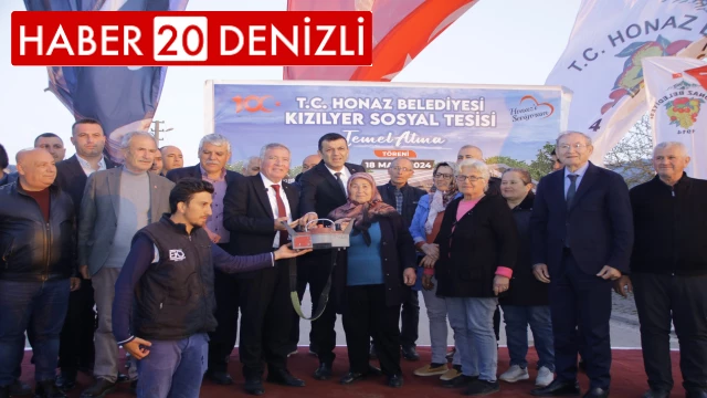 Honaz Belediyesi Kızılyer Sosyal Tesisinin temeli atıldı