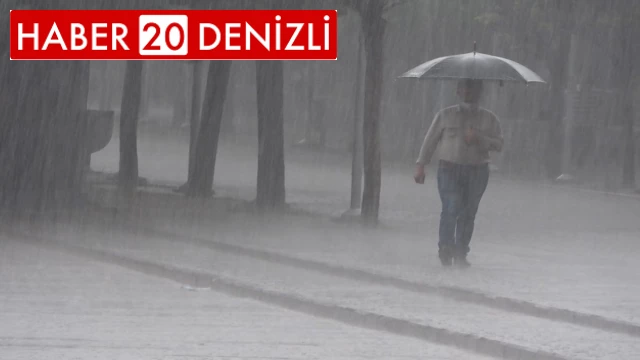 Denizli’ye sağanak yağış uyarısı