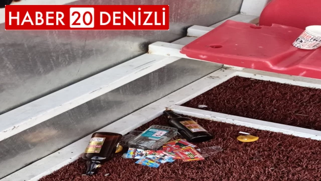 Sorumsuz seyirciler stadı çöplüğe çevirdi