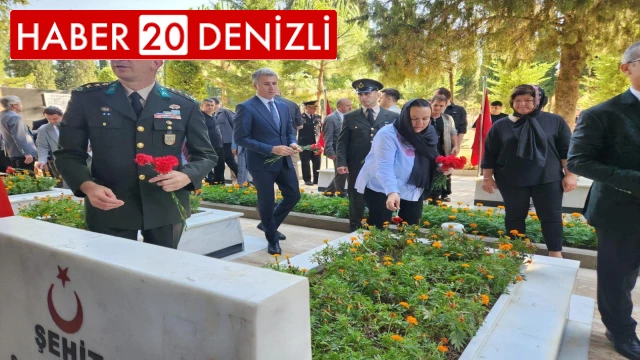 Denizli protokolü 15 Temmuz’da şehitleri unutmadı