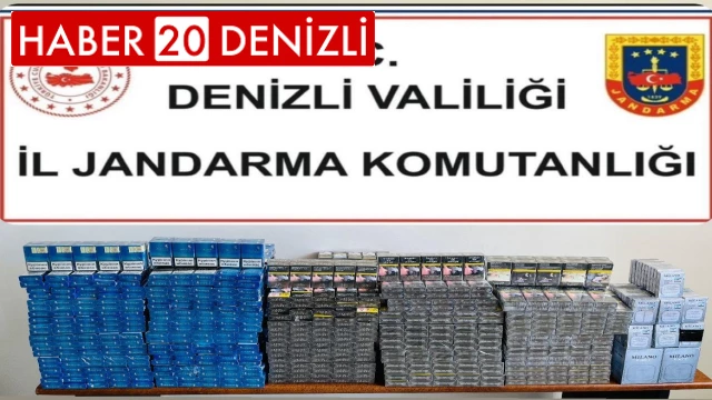 Denizli’de 200 karton kaçak sigara ele geçirildi