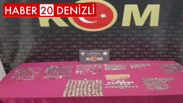 Denizli’de tarihi eser kaçakçılarına operasyon