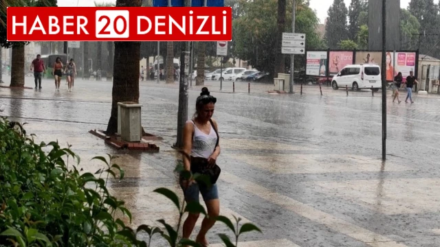 Denizli’ye kuvvetli yağış uyarısı