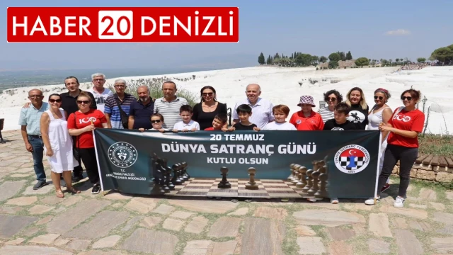 Satranç hamleleri, Pamukkale'nin beyaz travertenleri üzerine atıldı