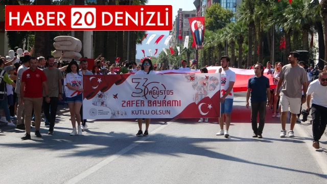 30 Ağustos Zafer Bayramı Denizli'de coşkuyla kutlandı