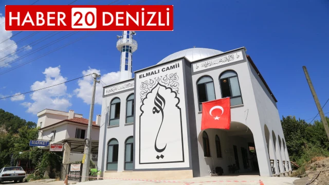 Çameli'nde imece usulü yapılan Elmalı Camisi ibadete açıldı