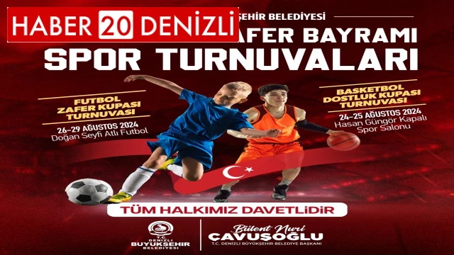 Denizli Büyükşehir 30 Ağustos Zafer Bayramı 102. yılında yüzlerce sporcu mücadele edecek