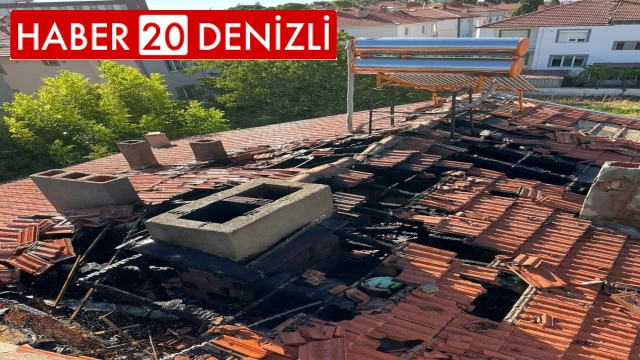 Denizli’de bir evde çıkan yangın vatandaşları korkuttu