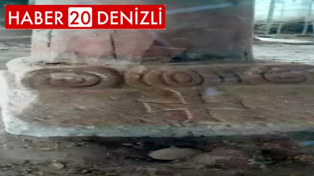 Denizli'de camide bulunan musalla taşı, bölgenin 5 bin yıllık tarihini gözler önüne serdi