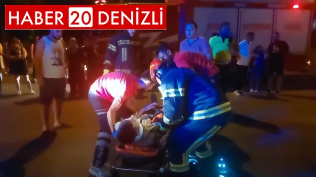 Denizli'de seyir hakindeki otomobil park halindeki tıra çarptı: 1 yaralı