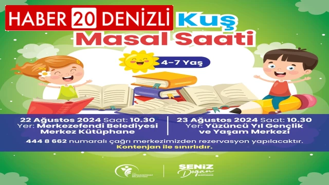 Merkezefendi Belediyesi minikler için Masal Saati etkinliği düzenliyor