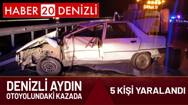 Kontrolden çıkan otomobile arkadan gelen araç çarptı; 5 yaralı