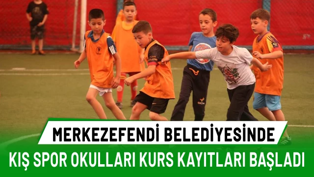 Merkezefendi Belediyesi kış spor okulları kurs kayıtları başladı