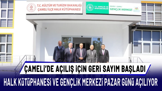 Çameli Halk Kütüphanesi ve Gençlik Merkezi için geri sayım başladı