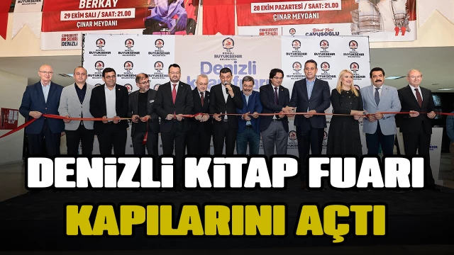 Denizli kitap fuarı kapılarını açtı