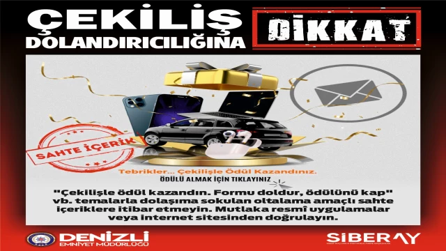 DOLANDIRICILARDAN SAHTE ÇEKİLİŞ TUZAĞI