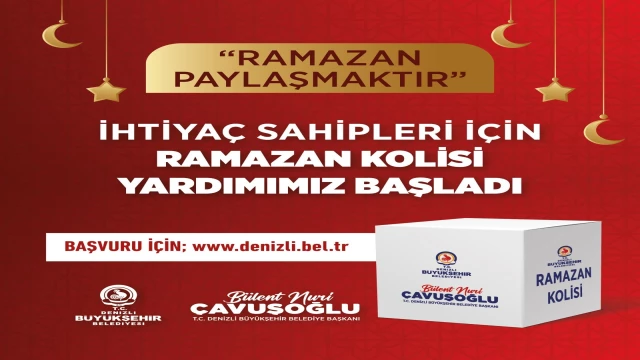 Denizli Büyükşehir ihtiyaç sahiplerine Ramazan kolisi ulaştıracak