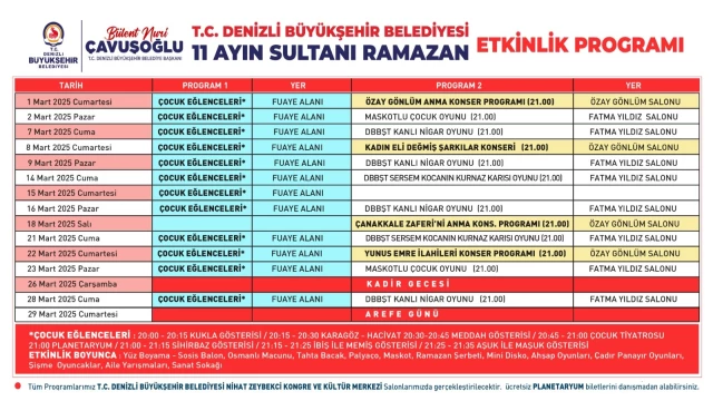 Denizli Büyükşehir, Ramazan geleneklerini yaşatacak