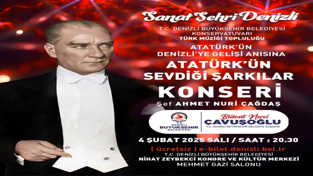 Denizli’de Atatürk’ün ziyaretinin 94. yıldönümünü coşkuyla kutlayacak