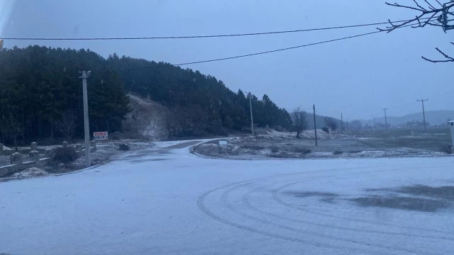 Denizli’nin yüksek kesimlerinde kar yağışı başladı