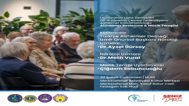 Merkezefendi Belediyesi Alzheimer için beslenme ve müzik terapisi programı düzenleniyor