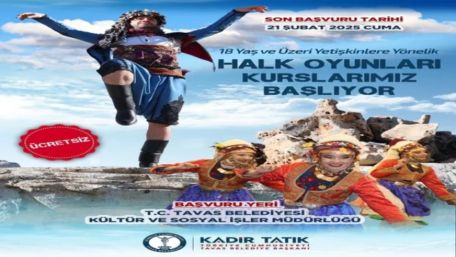 Tavas’ta halk oyunları kursları başlıyor