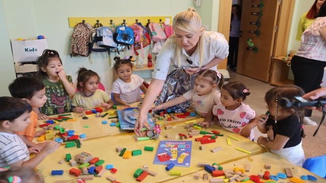 Başkan Doğan kreşlerde öğrencilerin heyecanına ortak oldu…