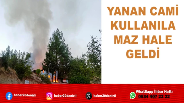 Elektrik kontağı camiyi kül etti