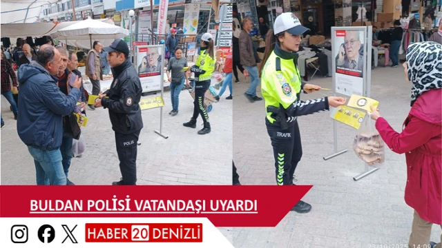 Buldan polisi vatandaşı uyardı
