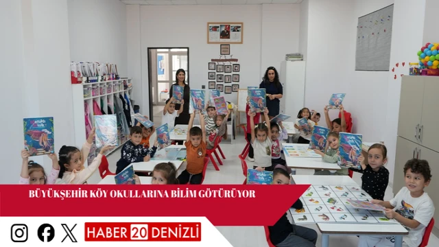 Büyükşehir köy okullarına bilim götürüyor