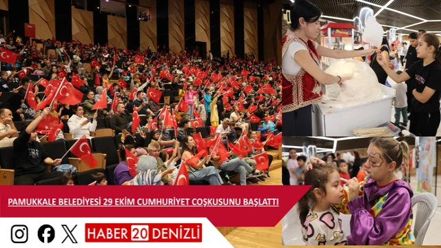 PAMUKKALE BELEDİYESİ 29 EKİM CUMHURİYET COŞKUSUNU BAŞLATTI